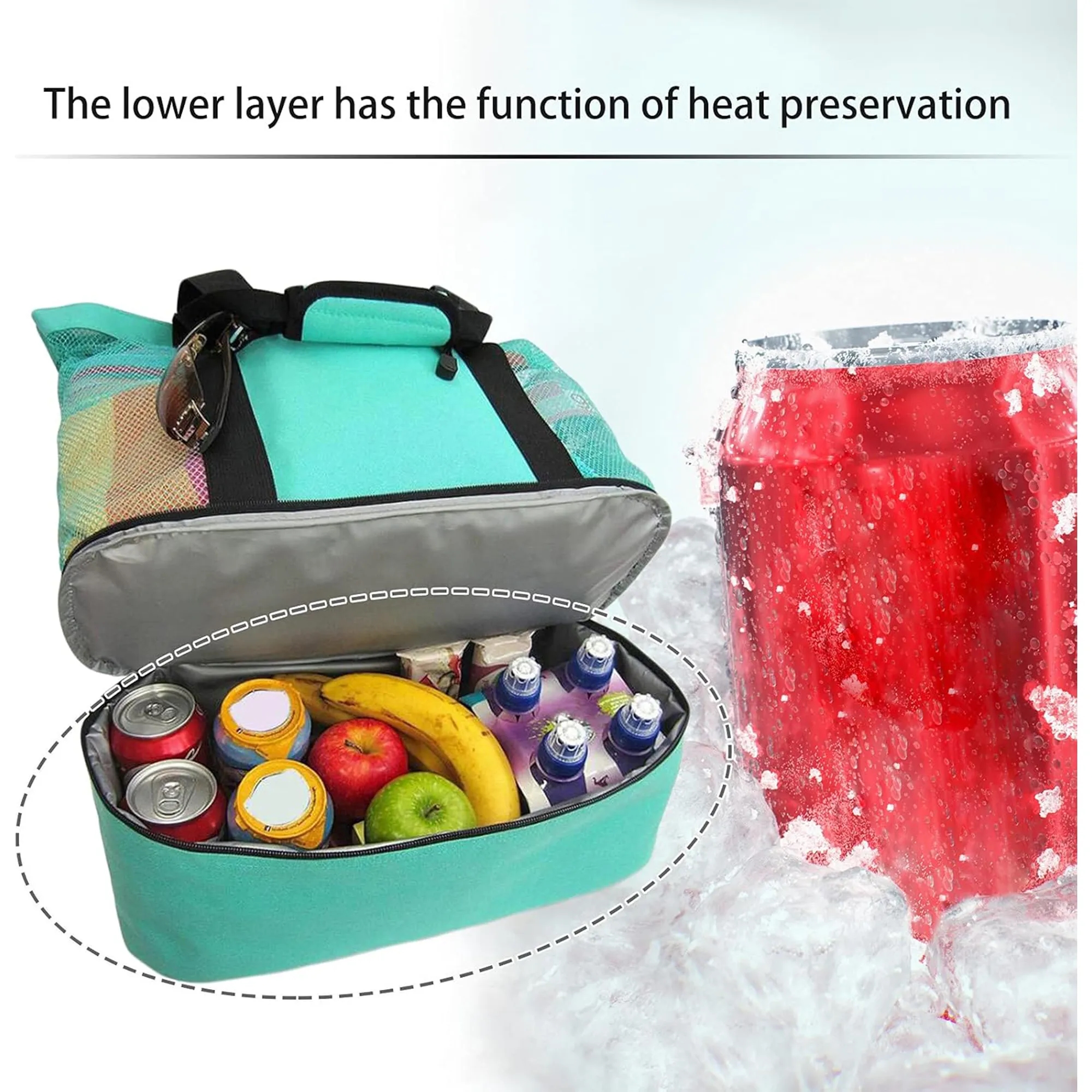 Thermal Insulated Portable Double Layer Bag 8
