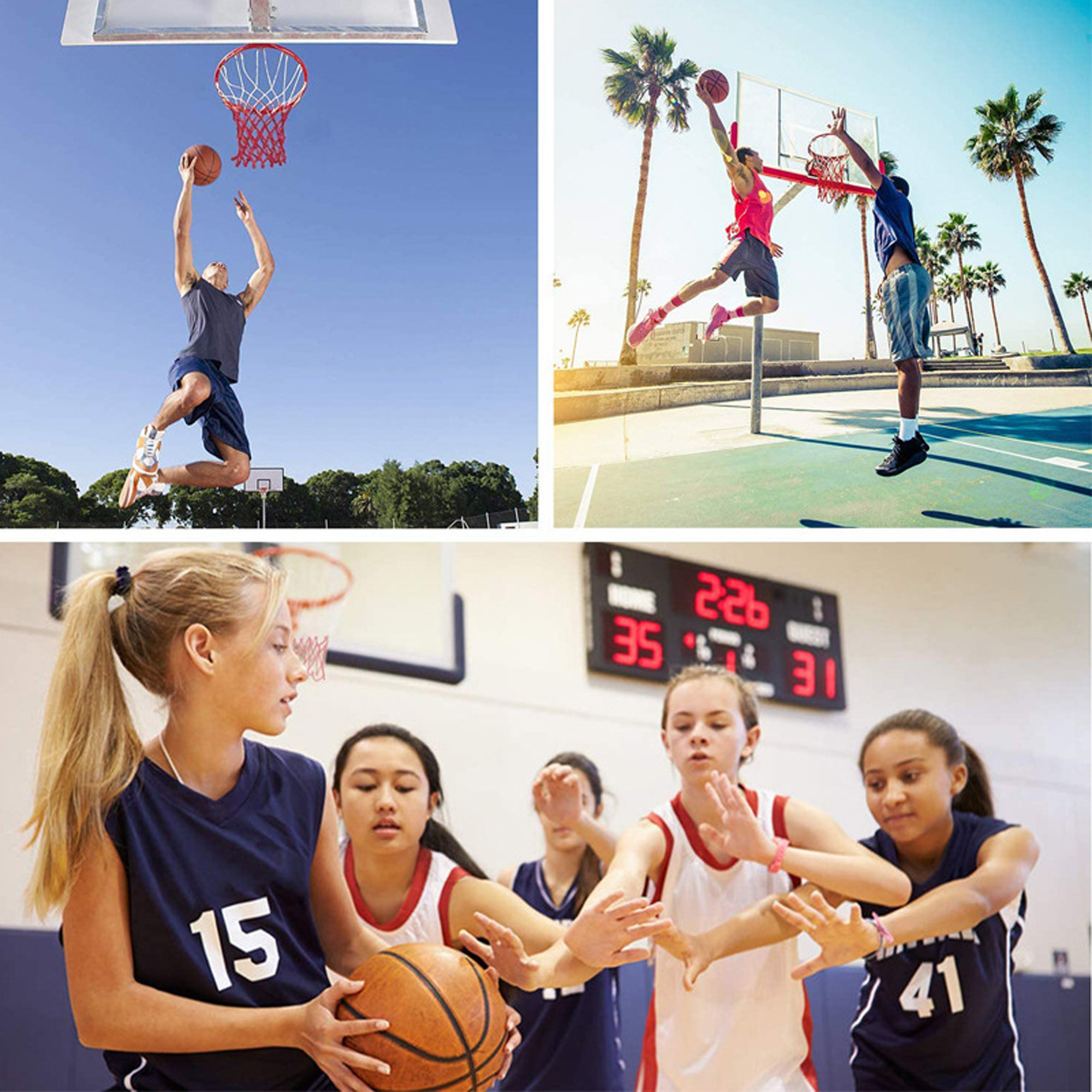 5mm Thickened Three-Color Polypropylene Basketball Net 1