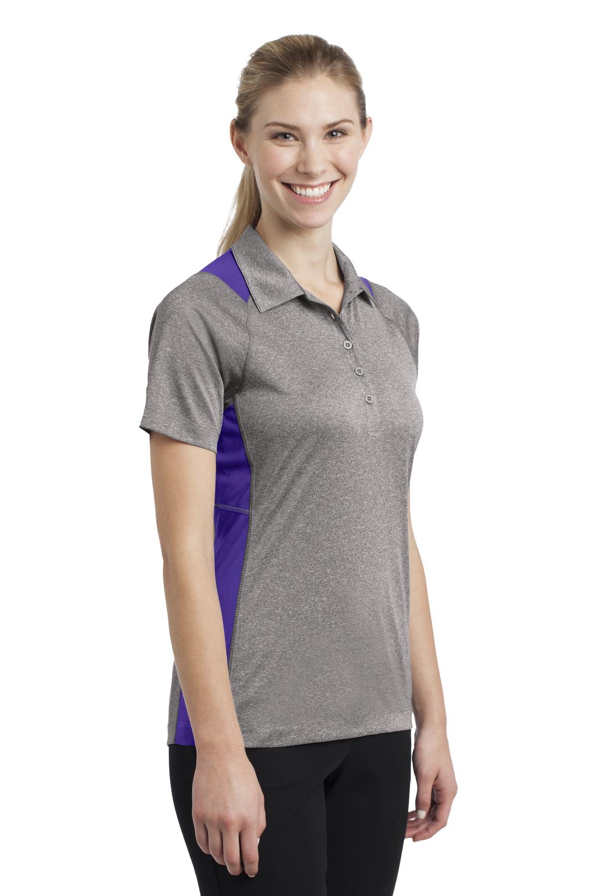 Sport-Tek® Women's Heather Colorblock Contender Polo 46