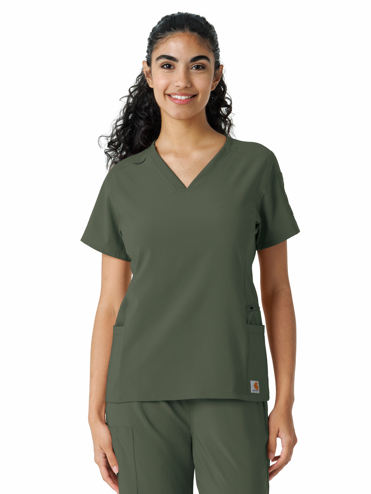 Carhartt Scrubs - Force Essentials - Women's Knit Panel Top 52