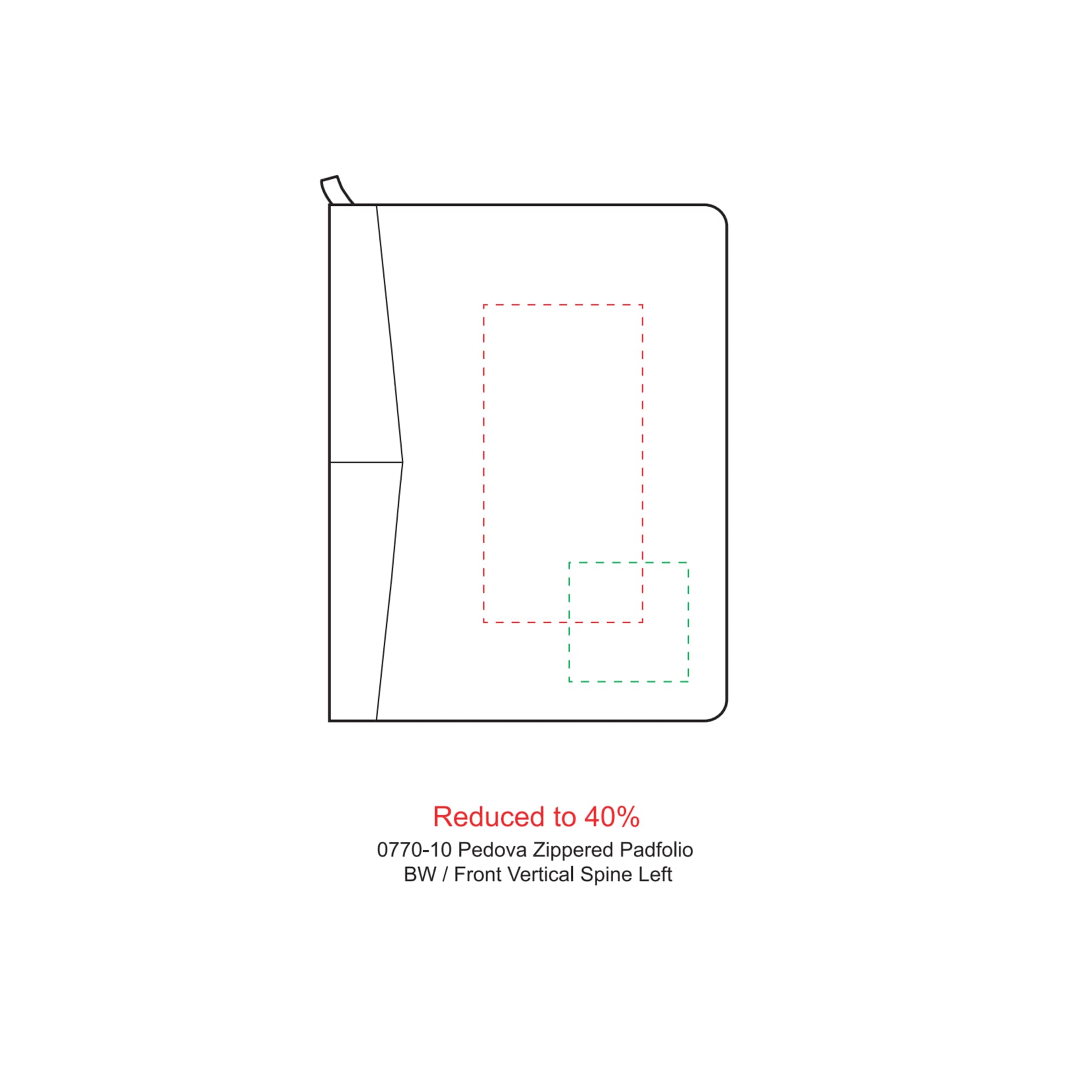FSC® Mix Pedova™ Zippered UltraHyde Padfolio 50