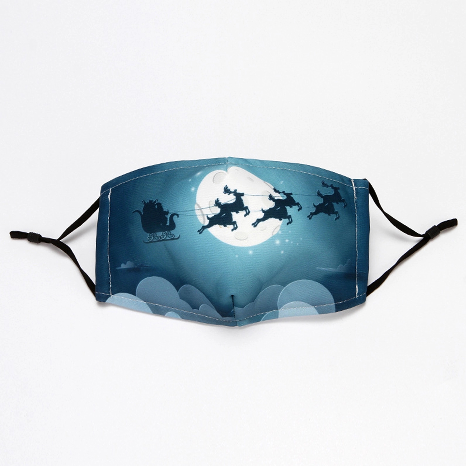 Christmas 3-Ply Reusable Cloth Face Masks Cotton Washable" 3