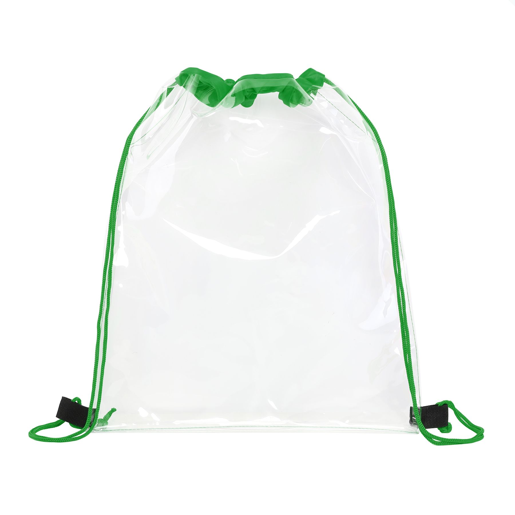 Large Clear Water-Resistant Stadium Drawstring Backpack 6