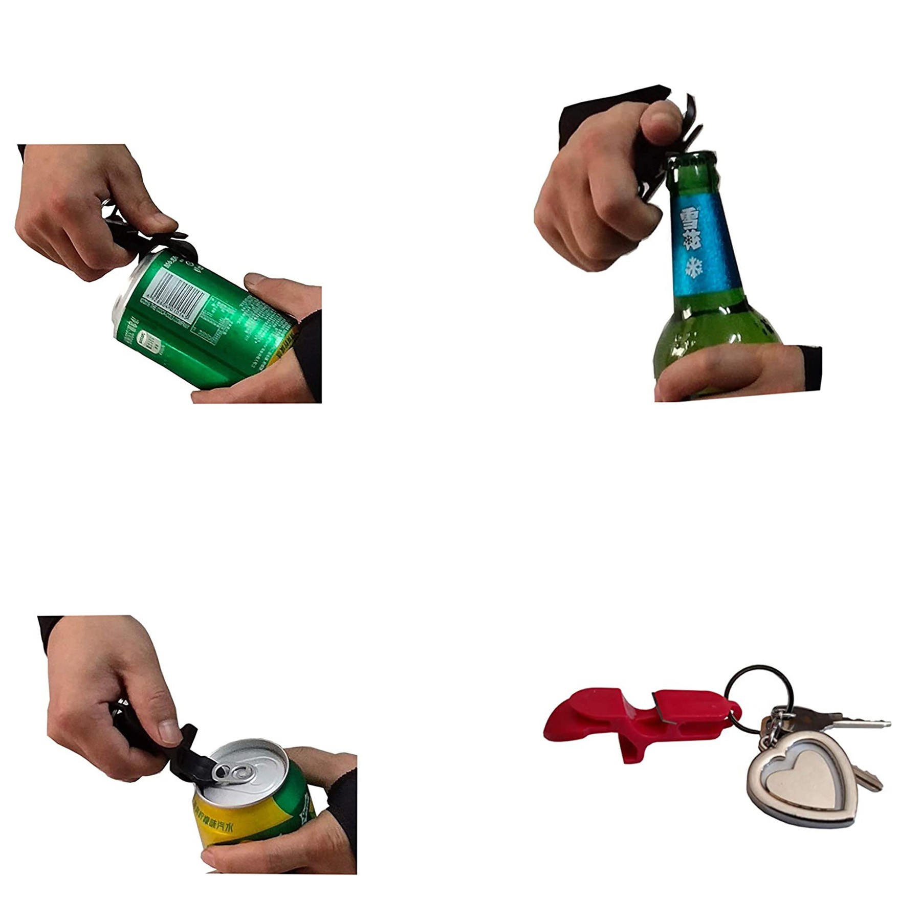 Plastic Multi-Function Keychain Opener 2