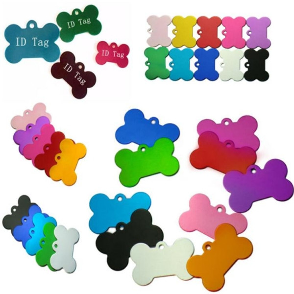 Bone Shaped Aluminum Pet Tag 1
