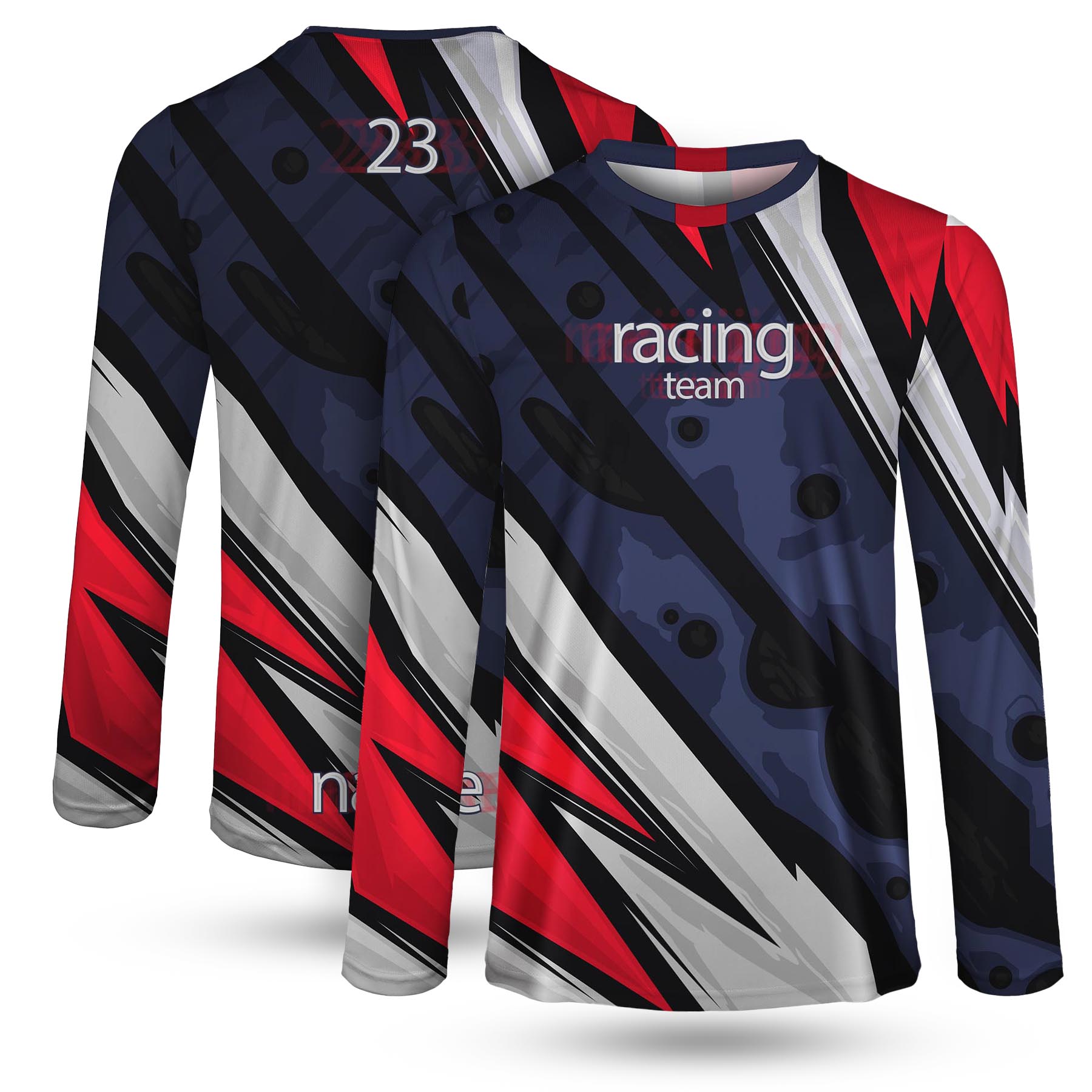 Custom Full Color Dye Sublimation Long Sleeve T-Shirt 4