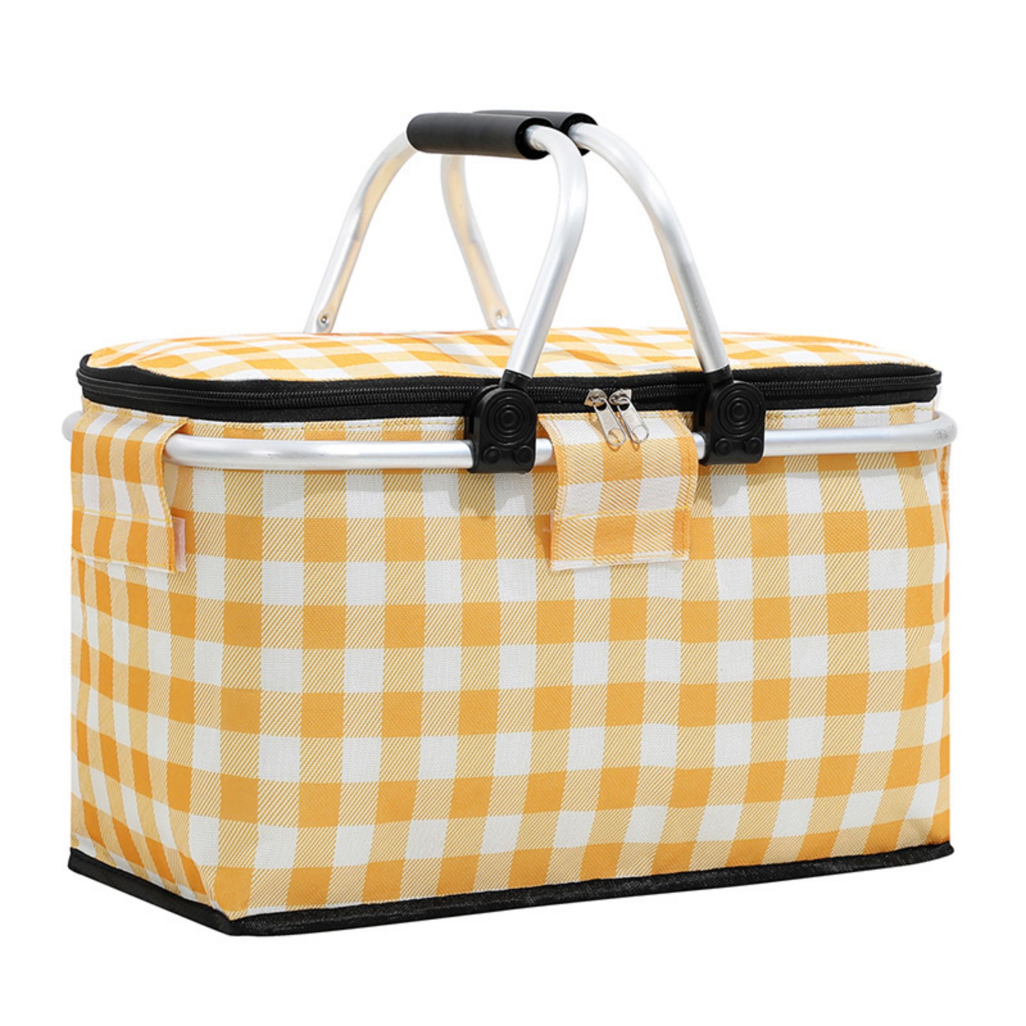 18L Lattice Foldable Insulated Picnic Basket 4