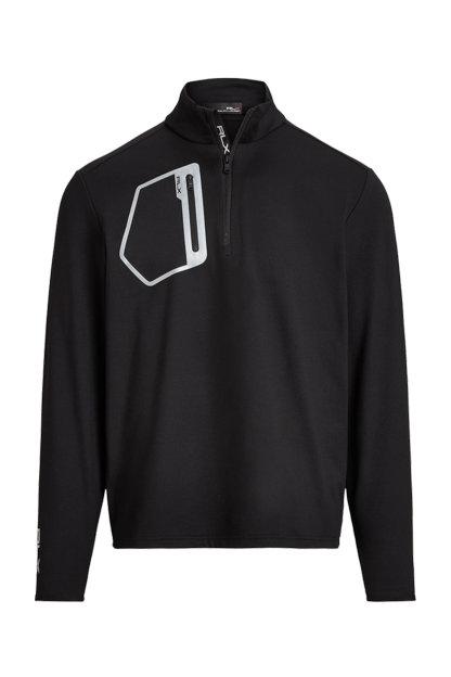 Brushed Back Tech Jersey ¼ Zip With Reflective Pocket 4
