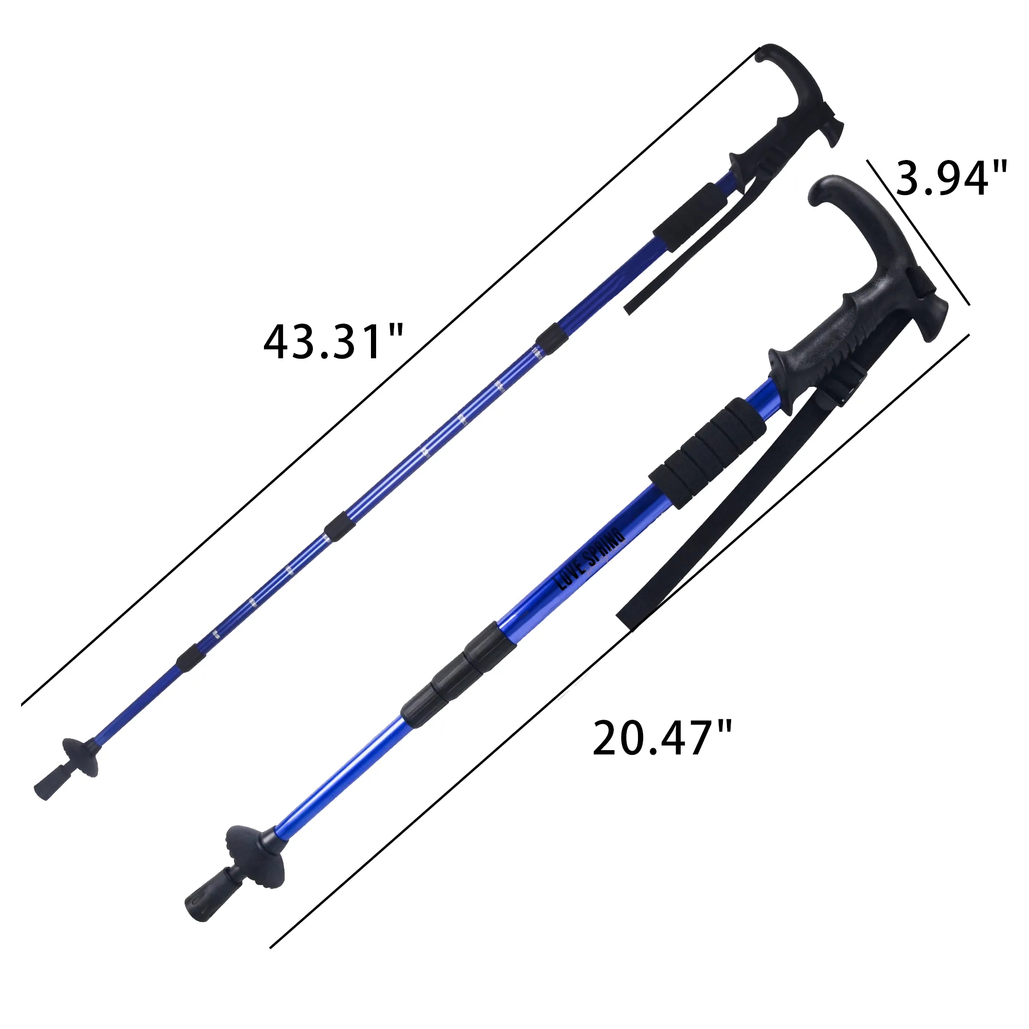 Collapsible Hiking Trekking Poles 5
