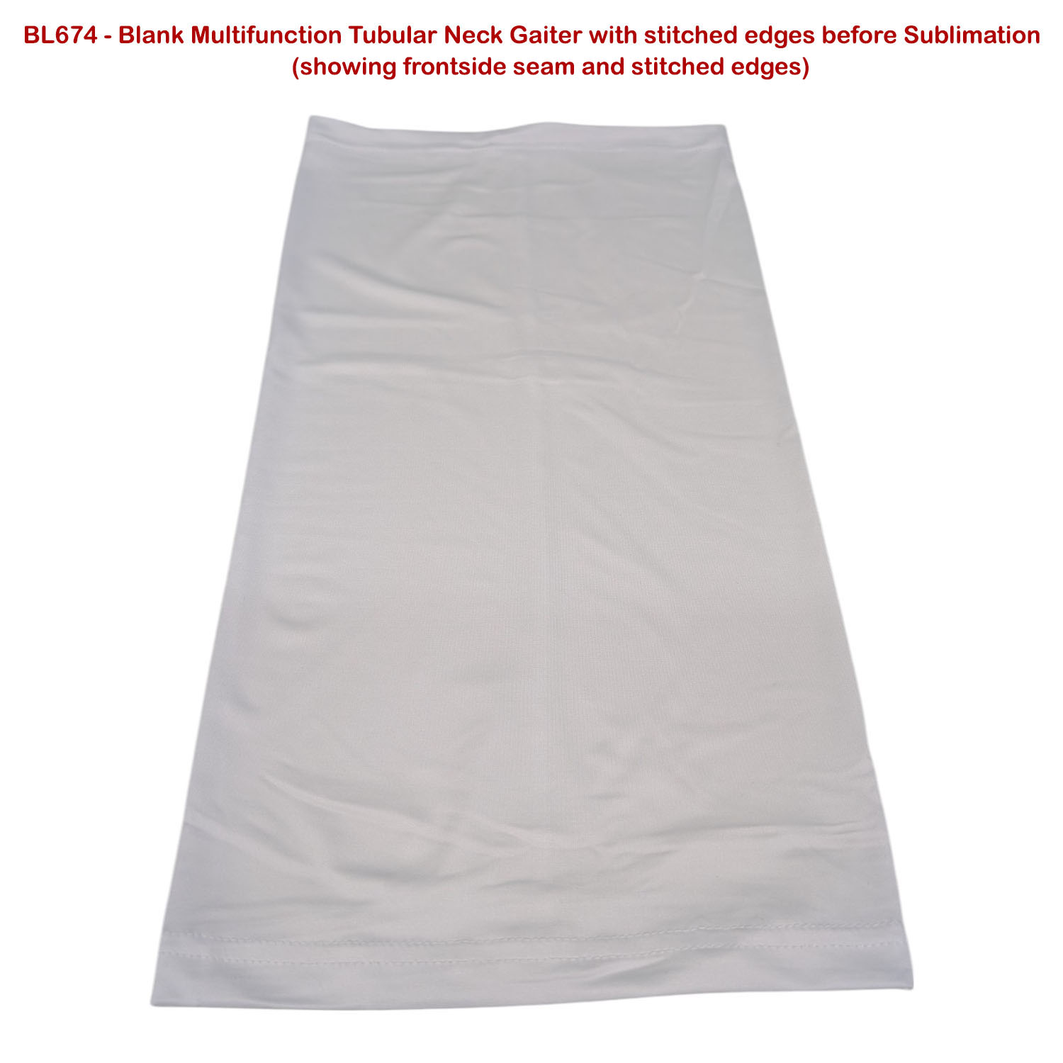 "Survivor" Themed Sublimated Neck Gaiters, Moisture wicking fabric, 4way stretch, hemmed 2