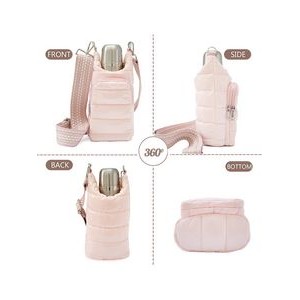 Water Bottle Holder Carrier Shoulder Bag With Strap Water Bottle Puffer Bag 4