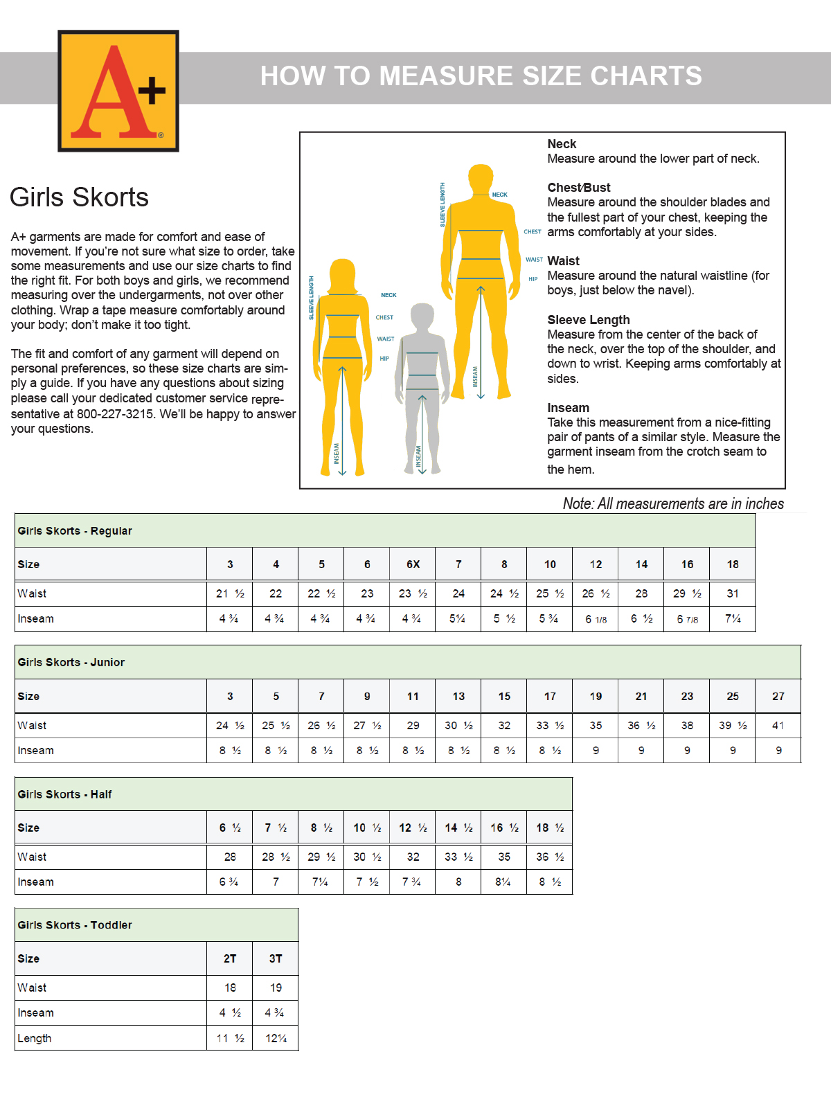 A+ Uniforms - Girls' Hipster Skort 4