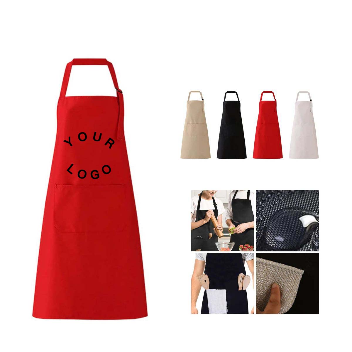 Waterproof Kitchen Apron with Adjustable Strap 3