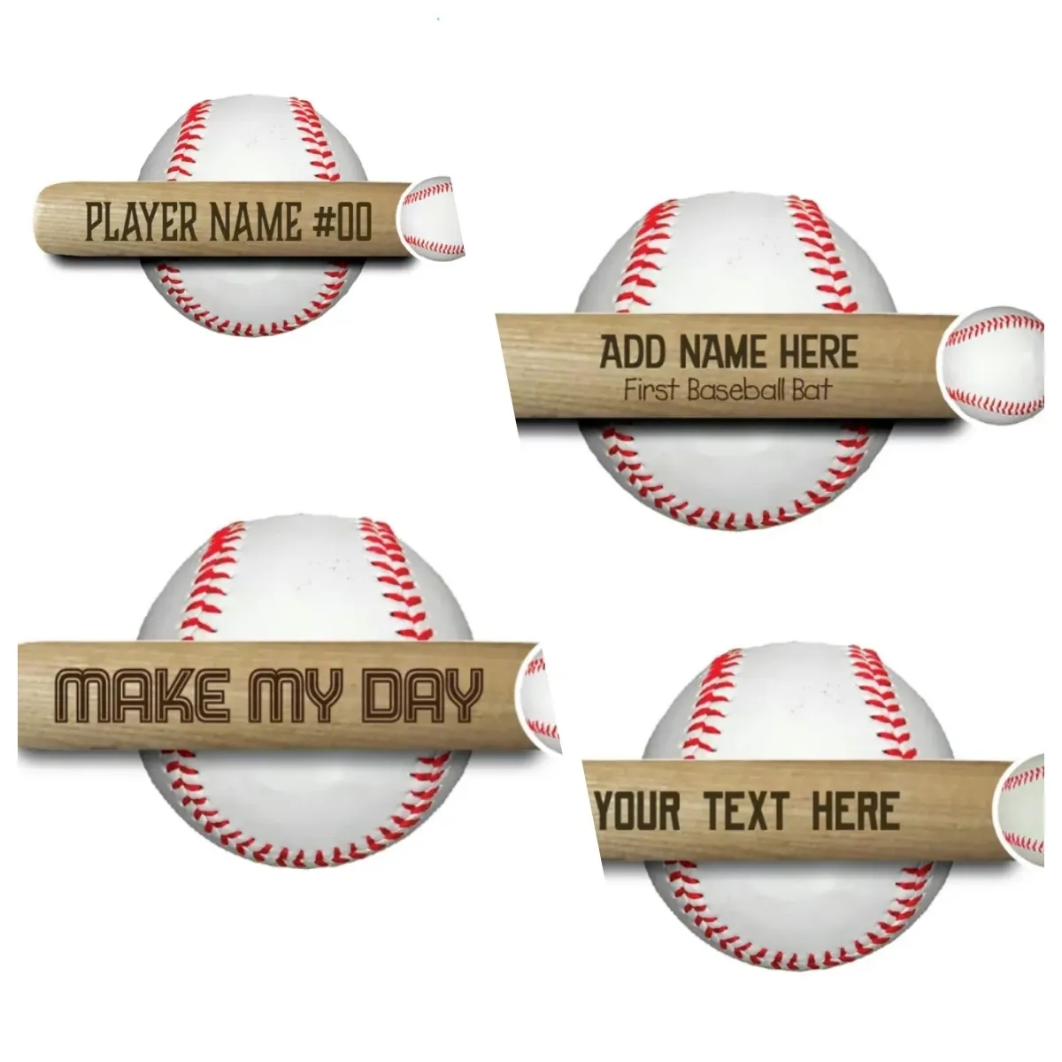 Mini Wooden Baseball Bat 4