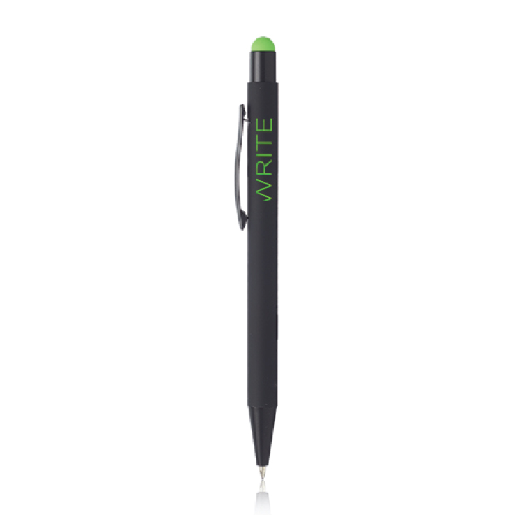 Rubberized Color Pop Pen with Stylus 2