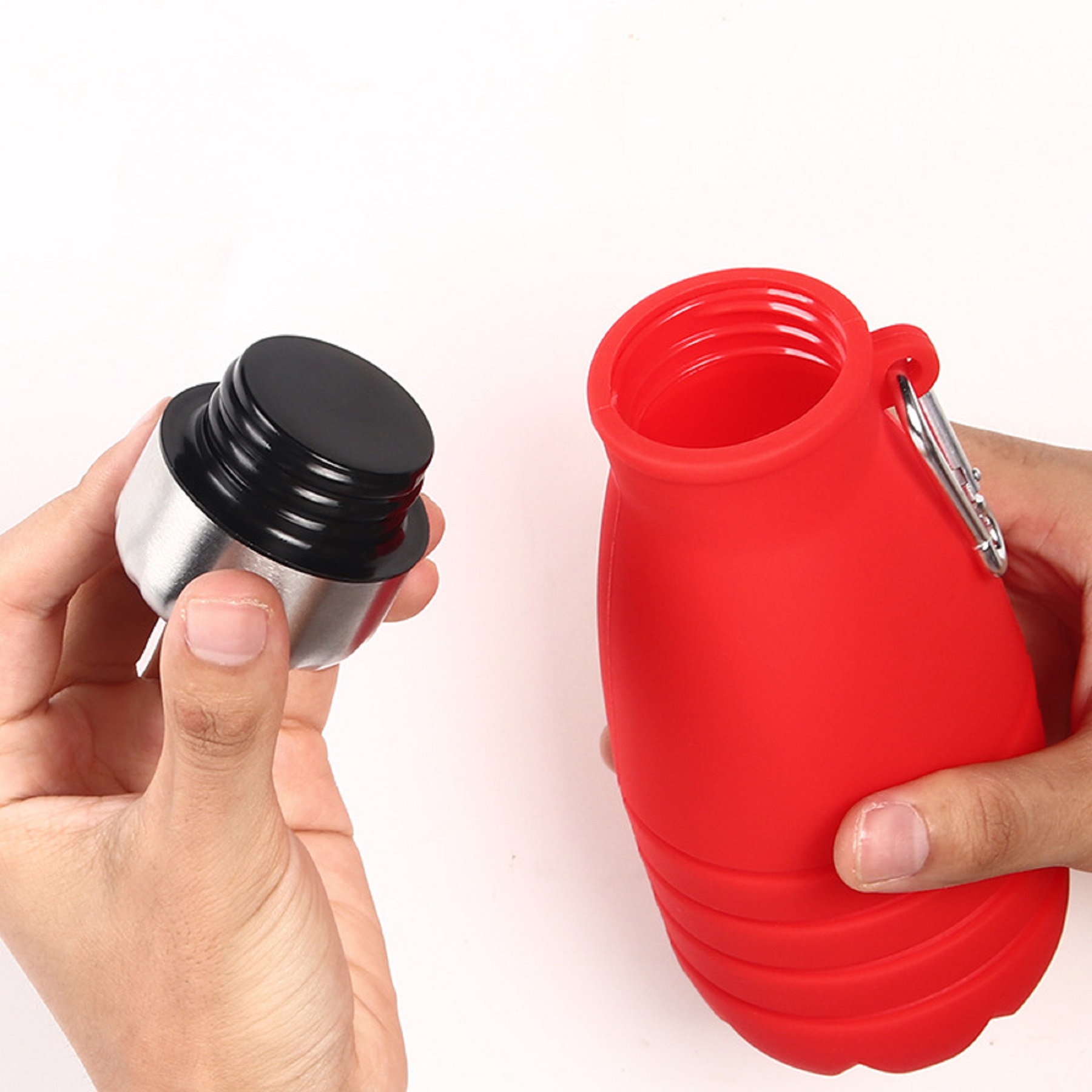 19 Oz. Collapsible Silicone Water Bottle 4