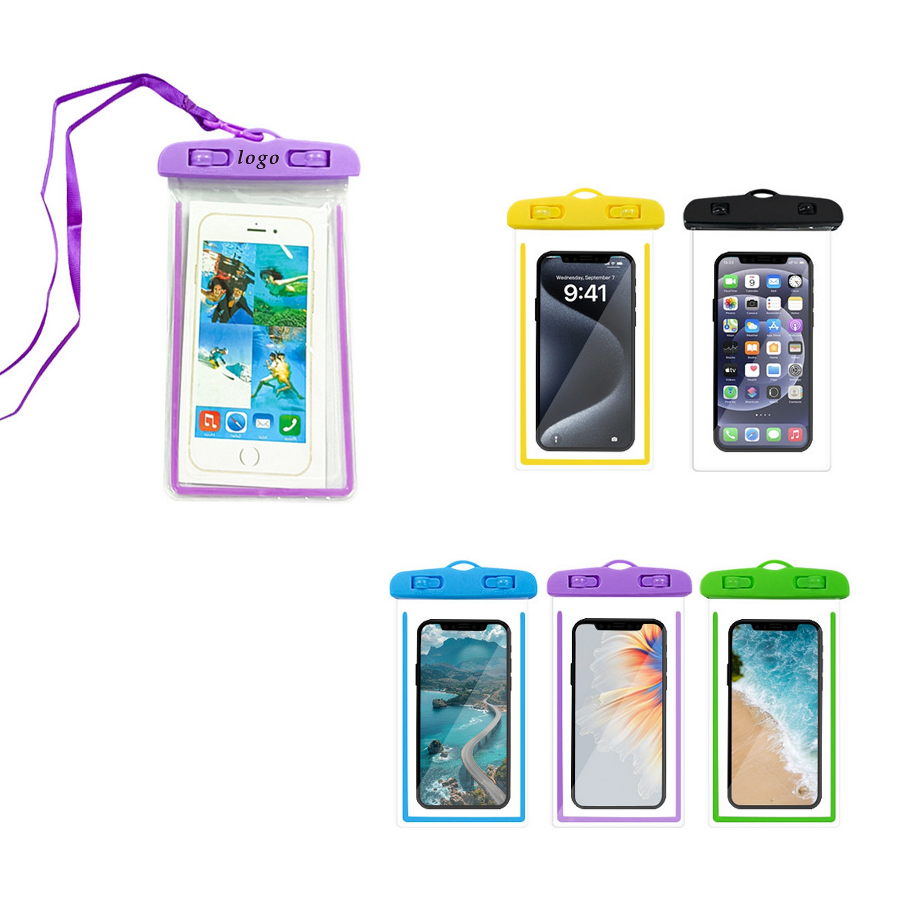 Fully Transparent PVC Phone Waterproof Bag