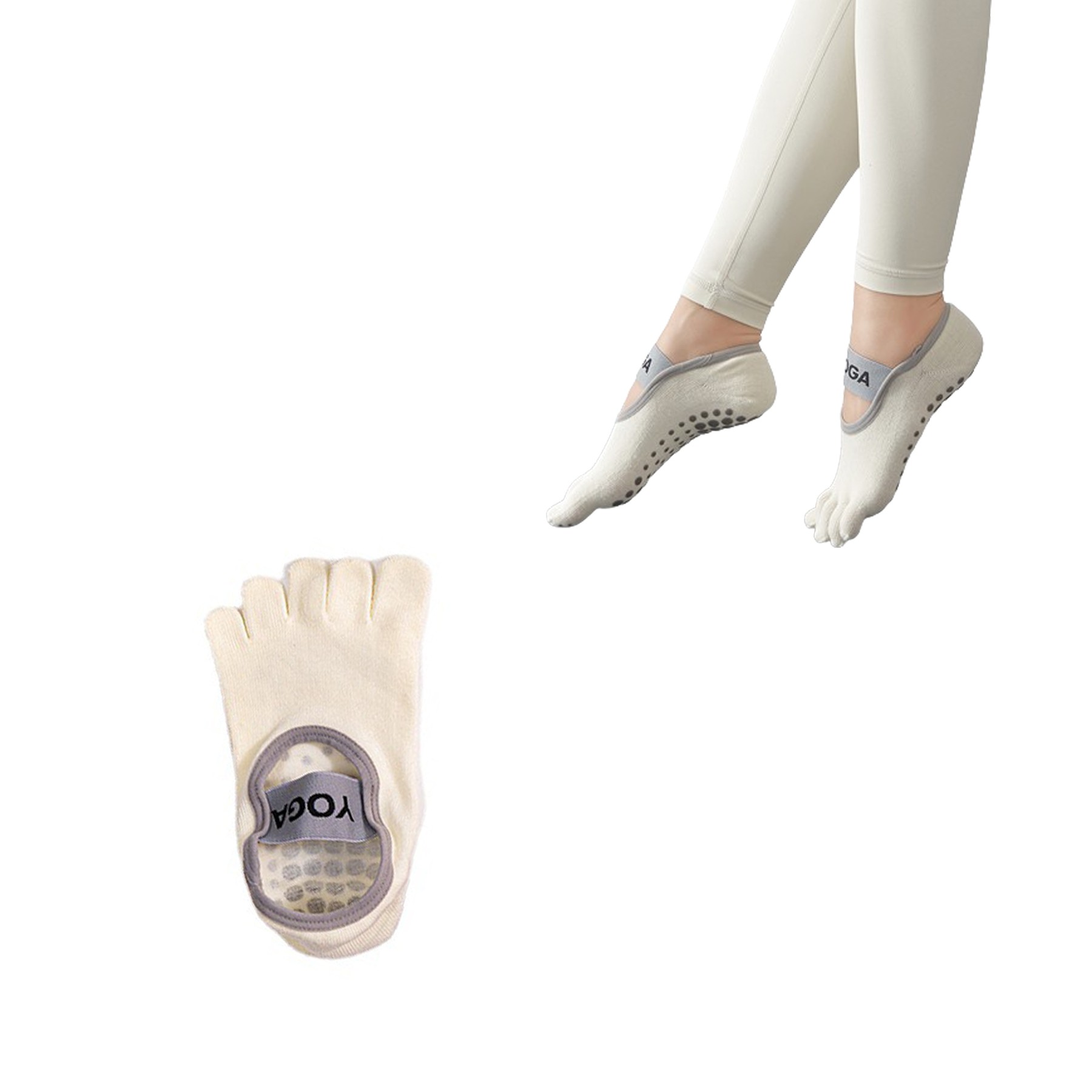 Five Toe Yoga Socks 2