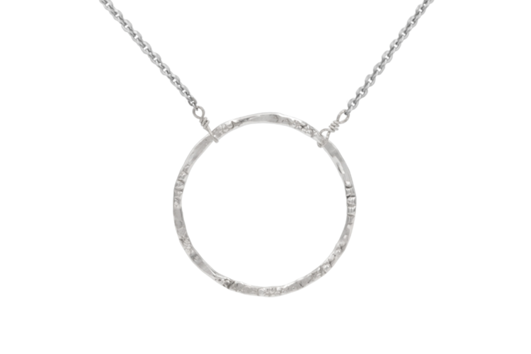 Antwerp Sterling Silver Large Soul Circle Necklace 1
