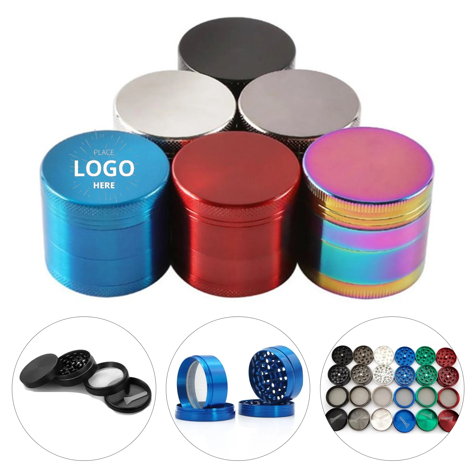 Zinc Alloy Four Layer Cigarette Crusher 1