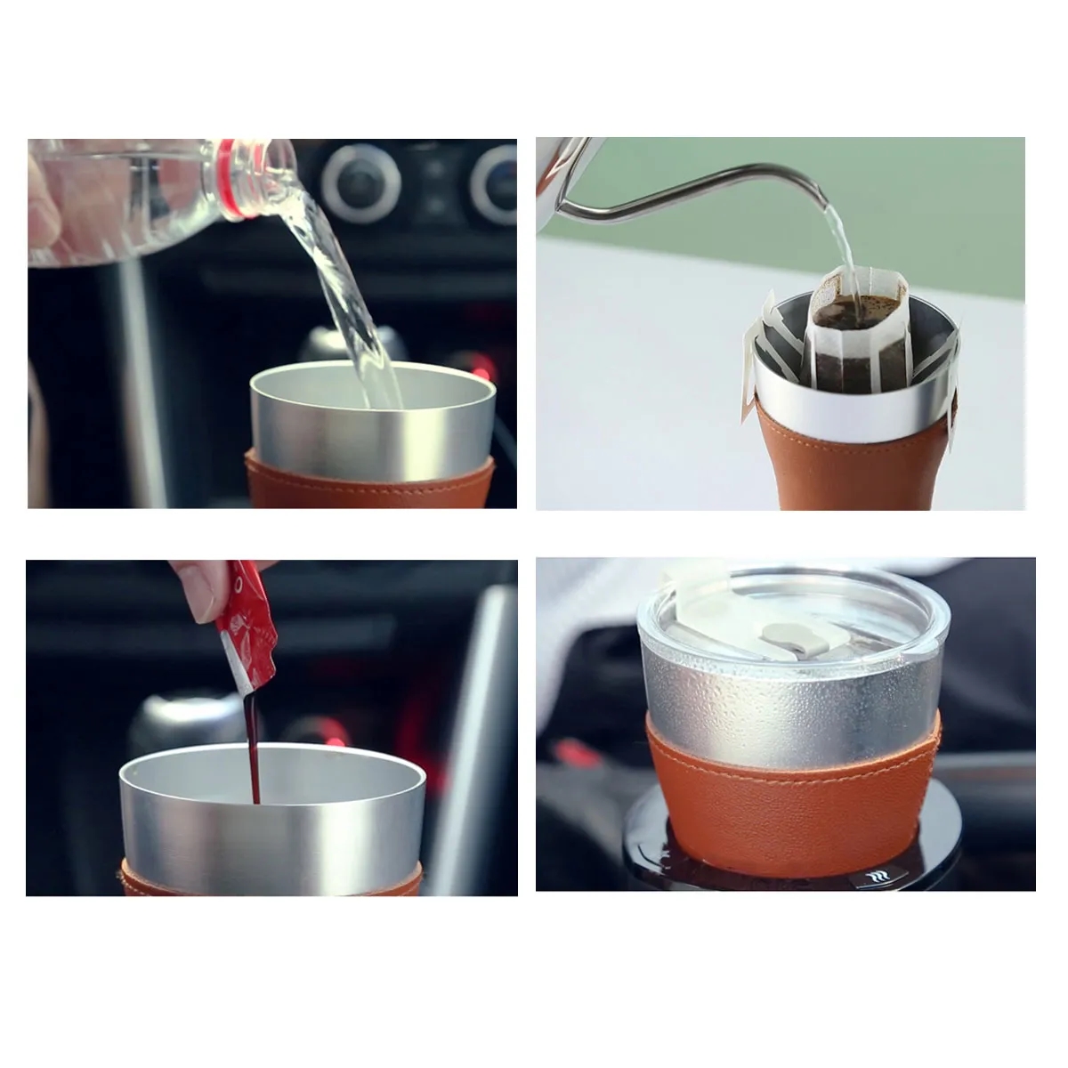14oz Travel Coffee Mug Water Cup with Lid 1