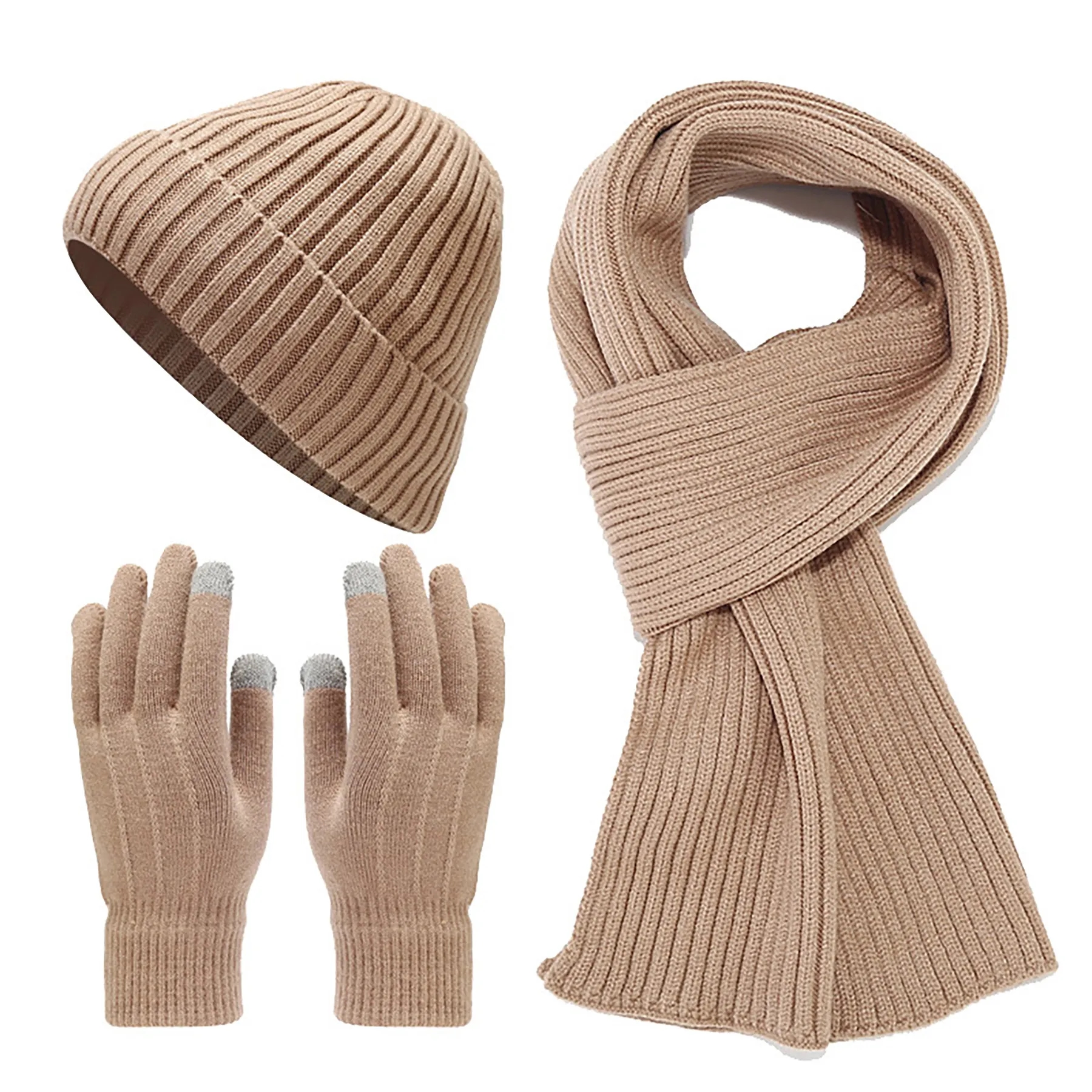 Acrylic Thickened Cold Resistant Knitted Suit 4