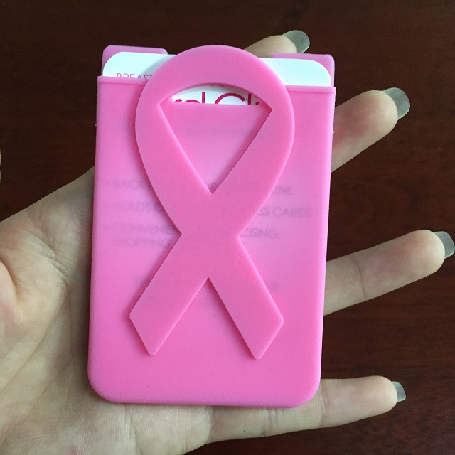 Breast Cancer Awareness Silicone Card Holder 4