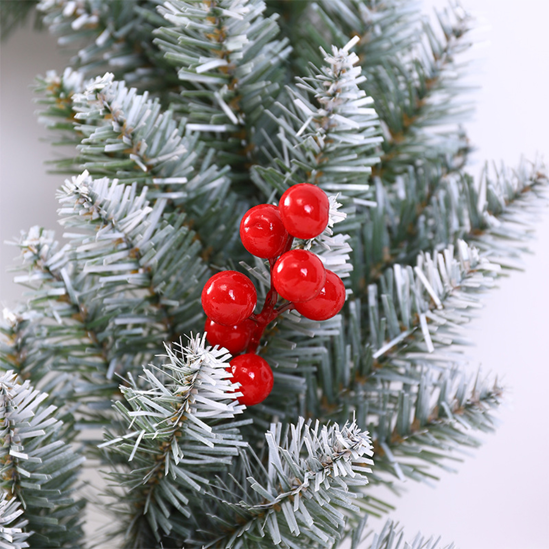 Front Door Christmas Wreath Decorations with Pine Cones 6