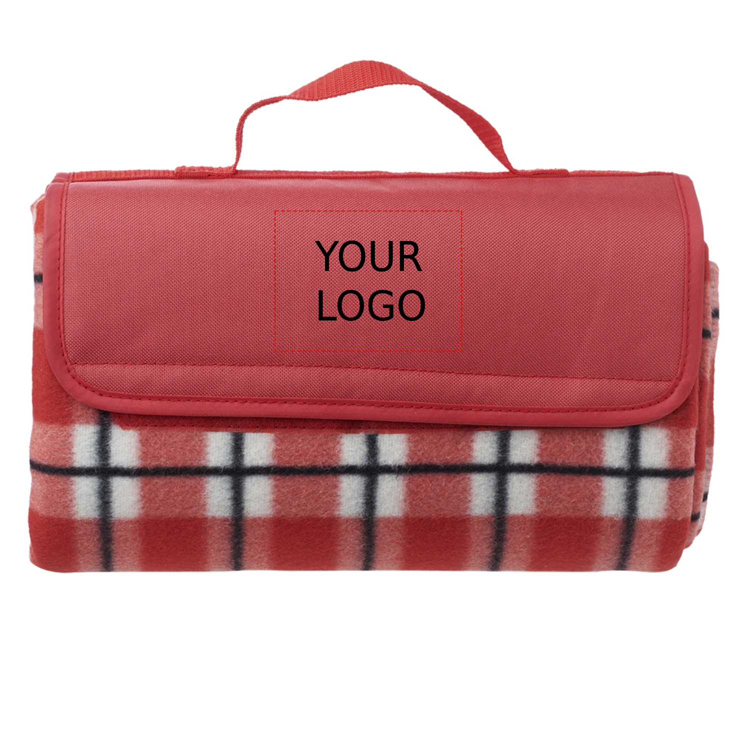 Checkered Roll-Up Picnic Blanket 8