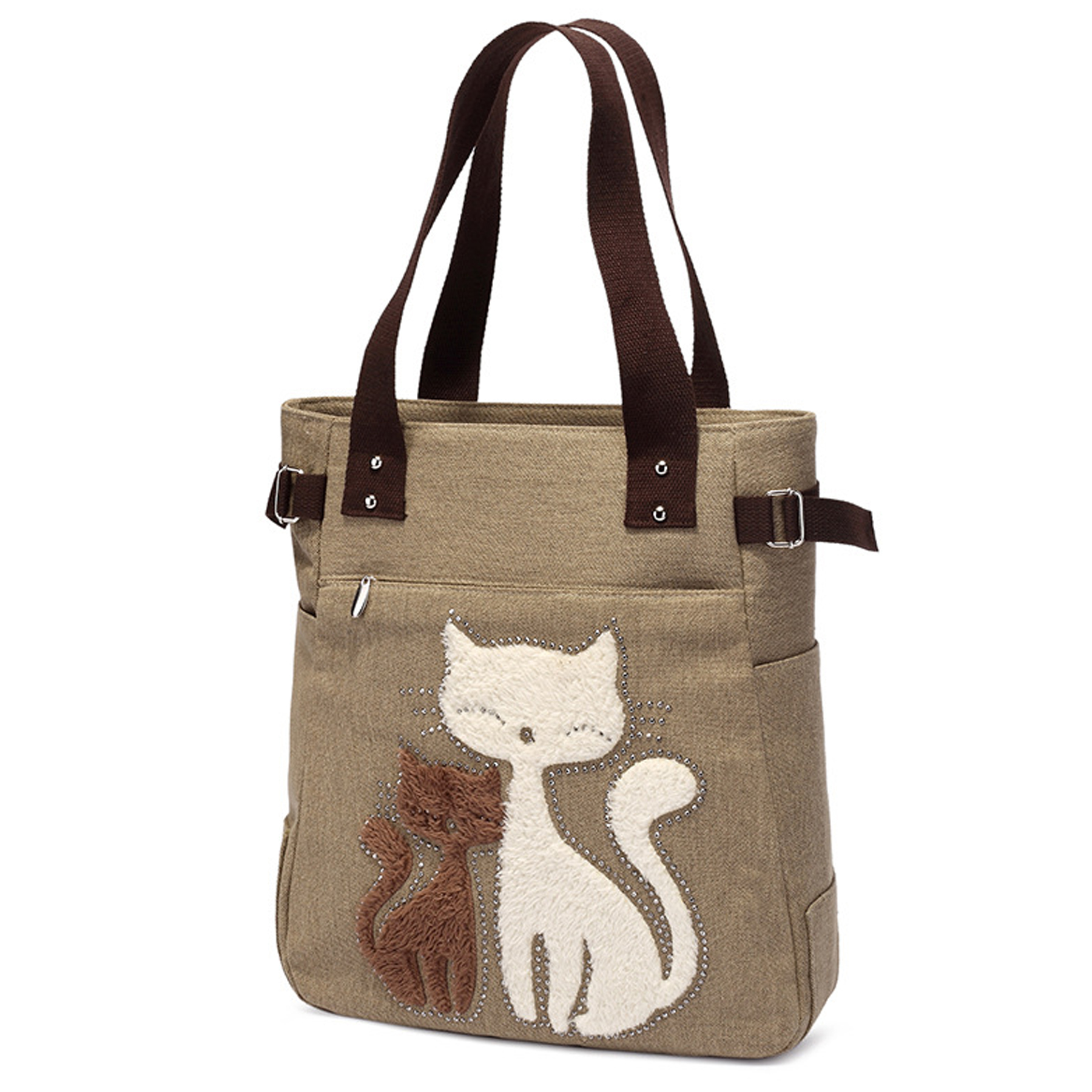 Women's Large Canvas Tote Bag 7