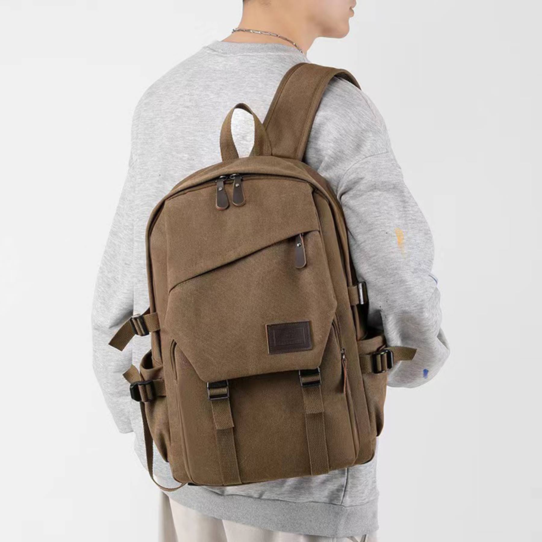 Waterproof School Backpack for College Men Women 5