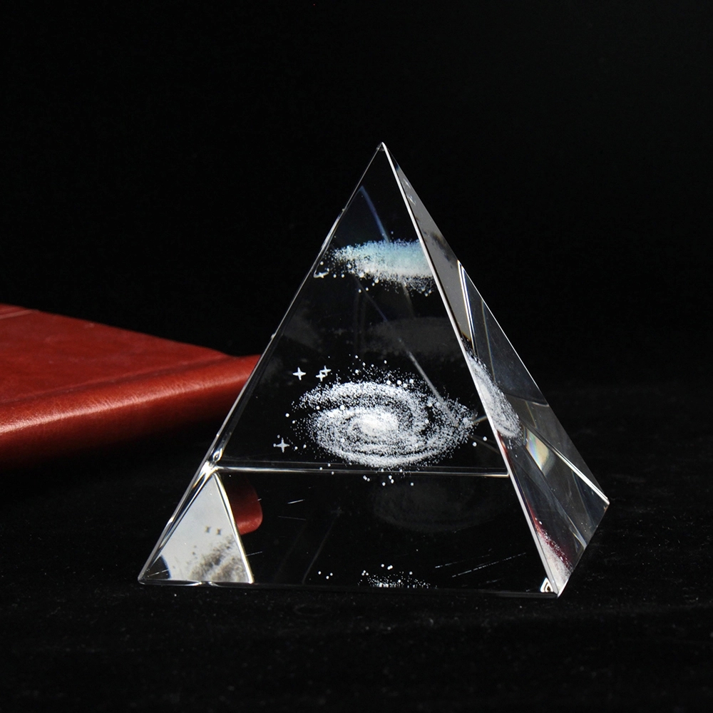 Pyramid Optic Crystal Paperweight 5