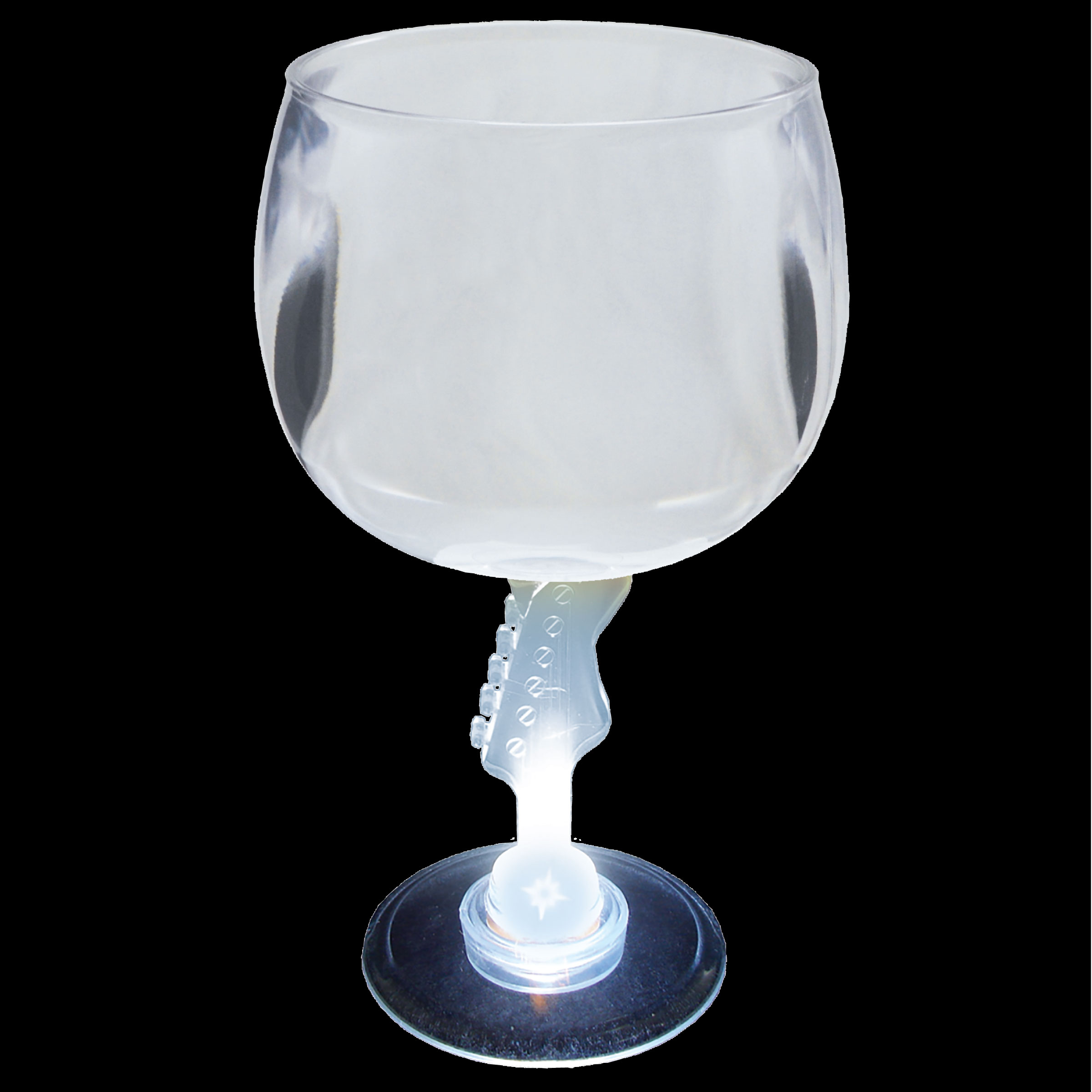 12oz Light Up Novelty Stem Plastic Wine Goblet 2