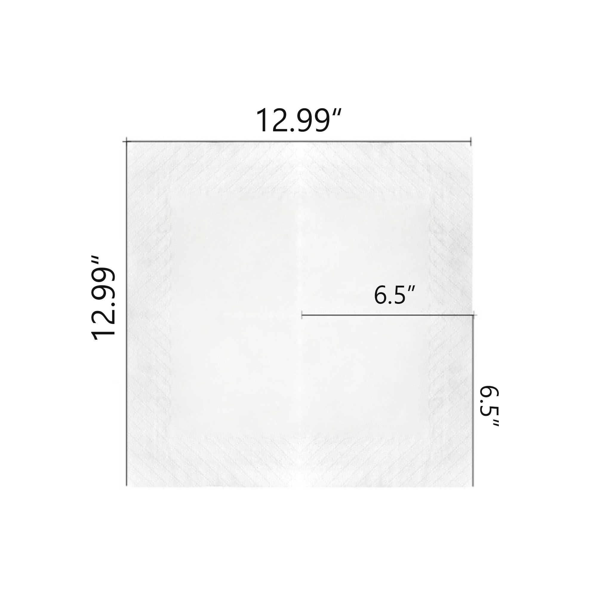 MOQ:50,000 Pieces Customizable 12.99" Square Napkin Paper 1