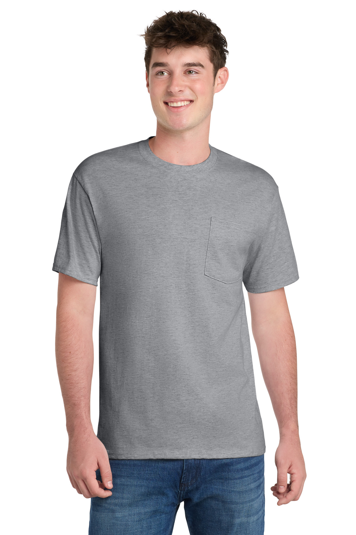 Port & Co Essential Pocket Tee. PC61P 129
