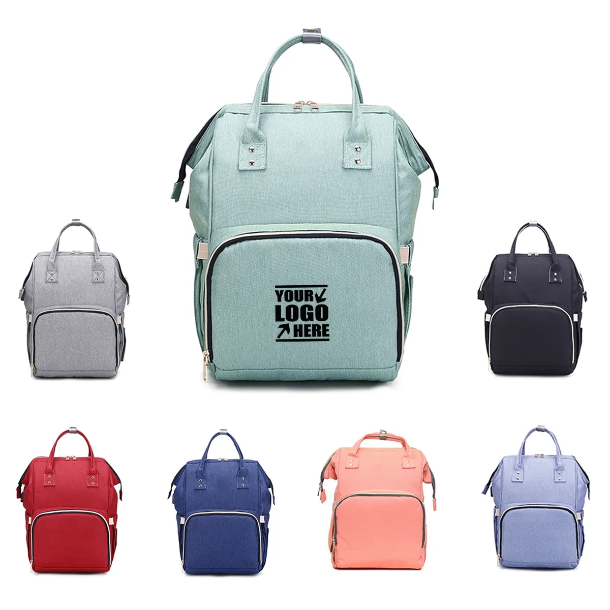 Customized Teacher Nurse Backpack Bags with USB Charging 2