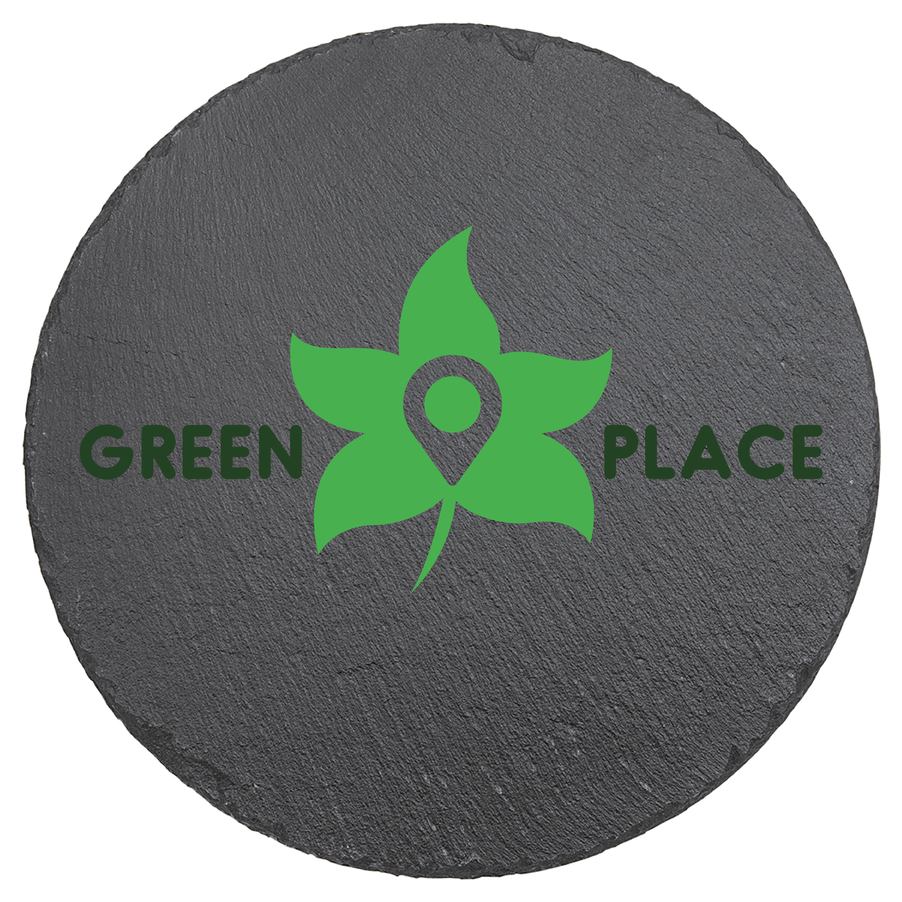 9" Round Slate Decor with Foam Pads 6