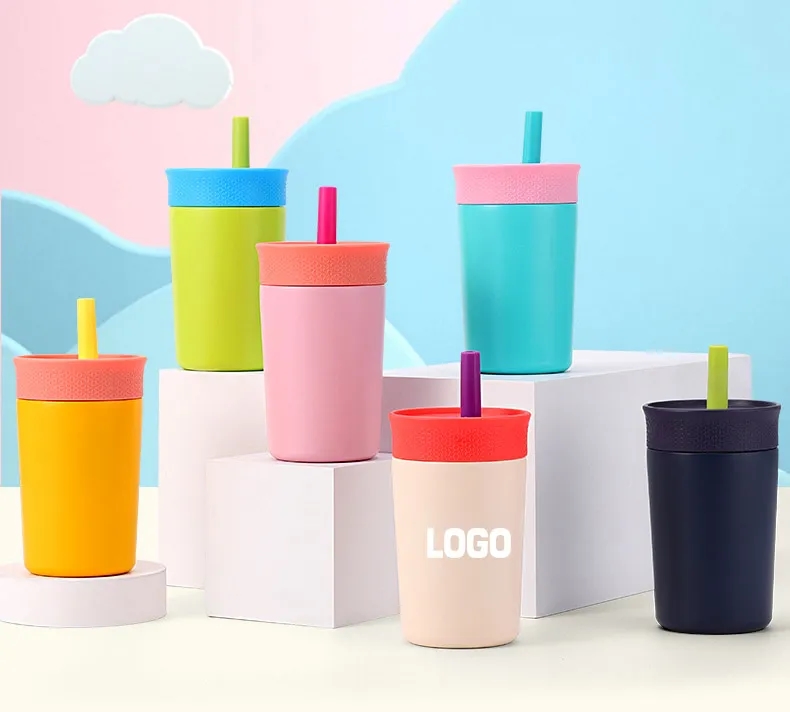 12 oz Stainless Steel Kids Tumbler with Straw 5