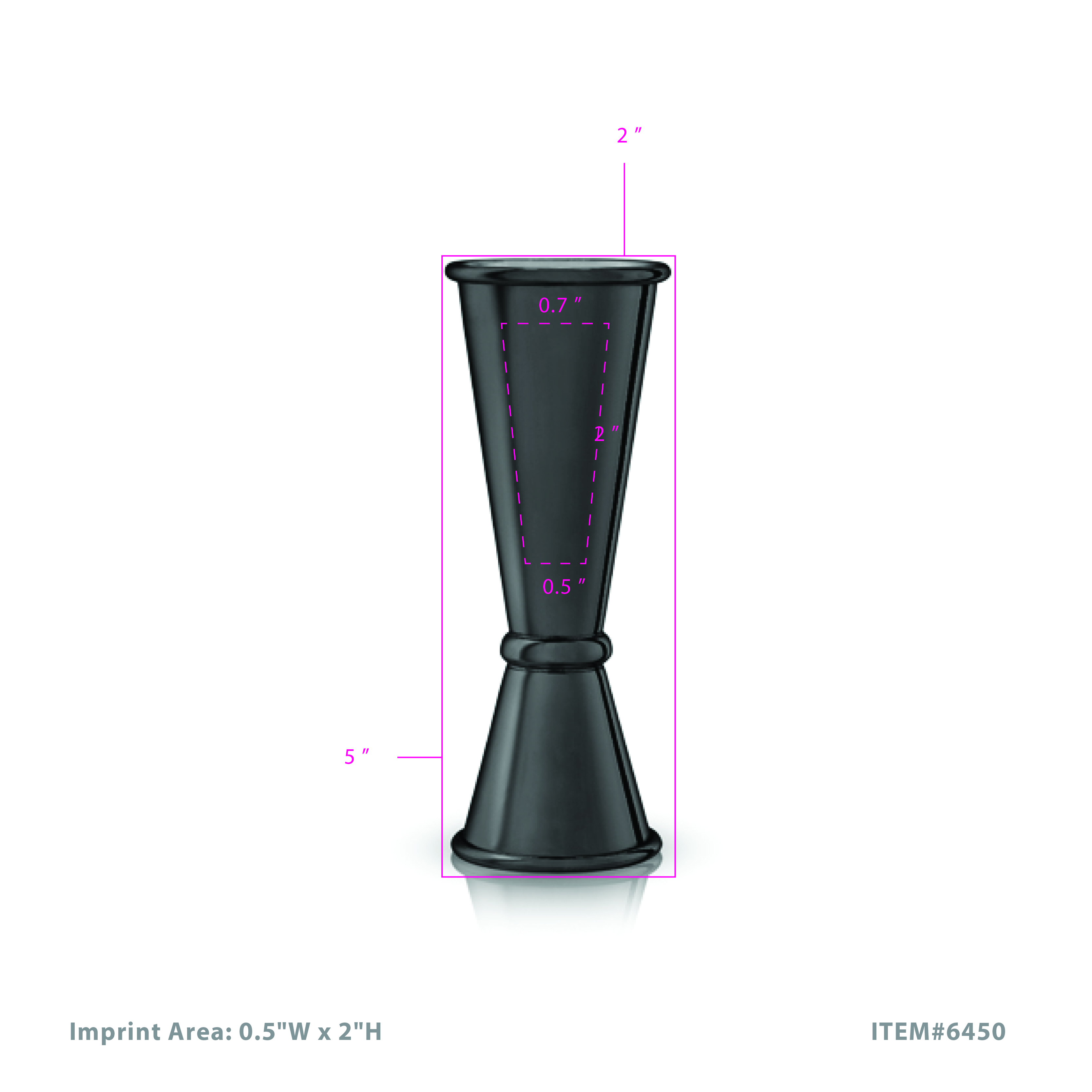 Viski® Large Japanese Style Jigger 7