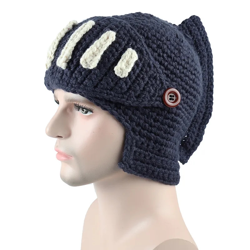 Knitted Roman knight hat 6