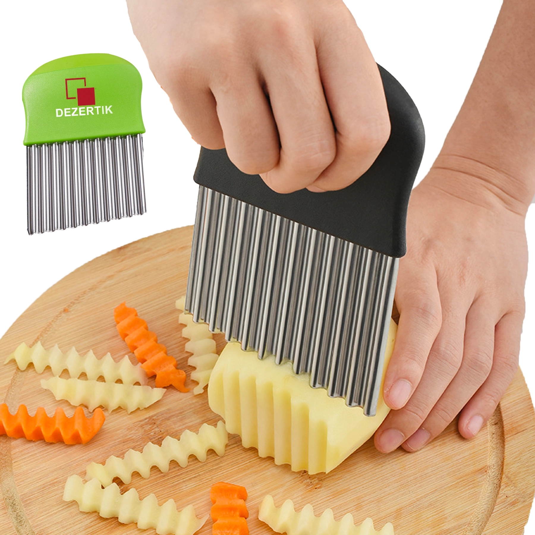 Stainless Steel Crinkle Veggie Cutter 3