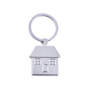 Charming Dual Window House Shaped Keychain 14