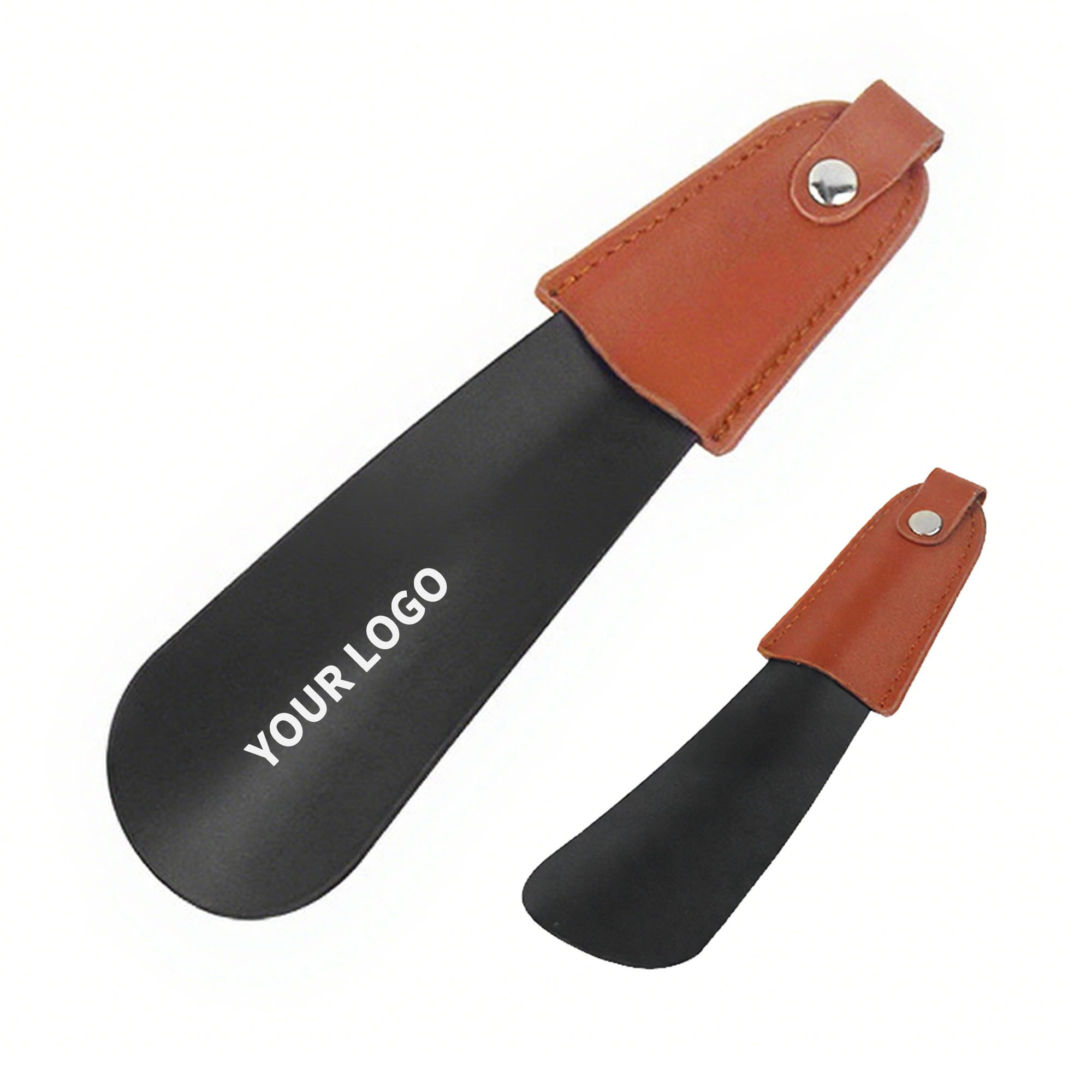 Stainless Shoe Horn 6.8" x 1.65" With PU Handle 1