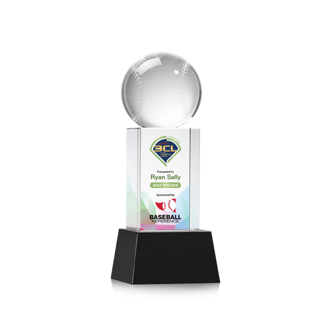 Baseball VividPrint™ Award on Belcroft - Black 5