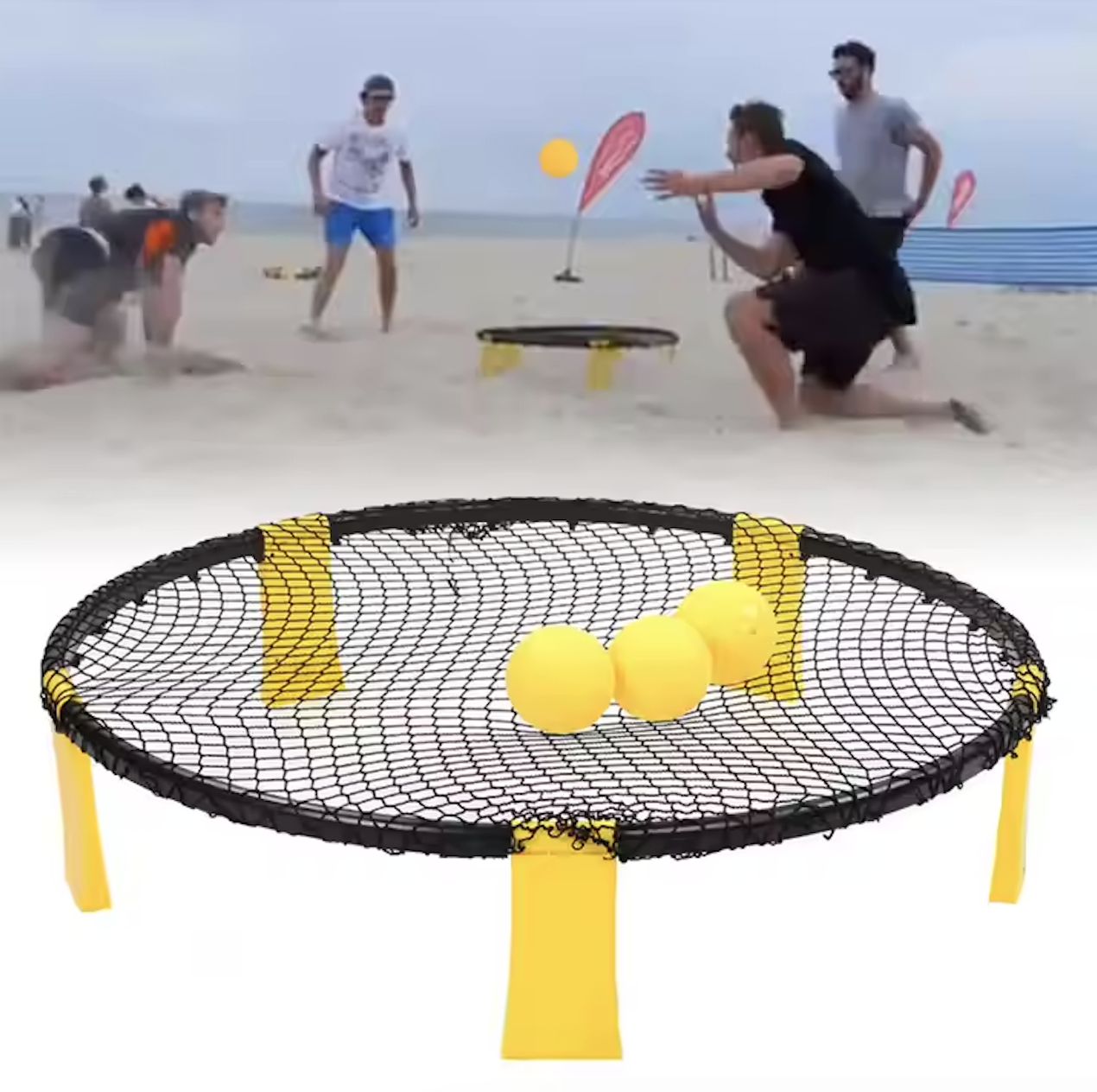 Spikeball 3 Ball Original Roundnet Game Set 2