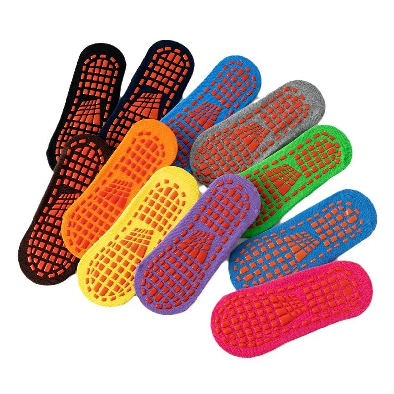 Non Slip Grip Trampoline Sock For Youth Adult 4