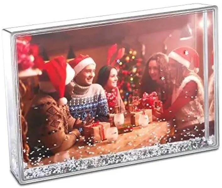 Plastic Snow Globe with Photo Insert 2