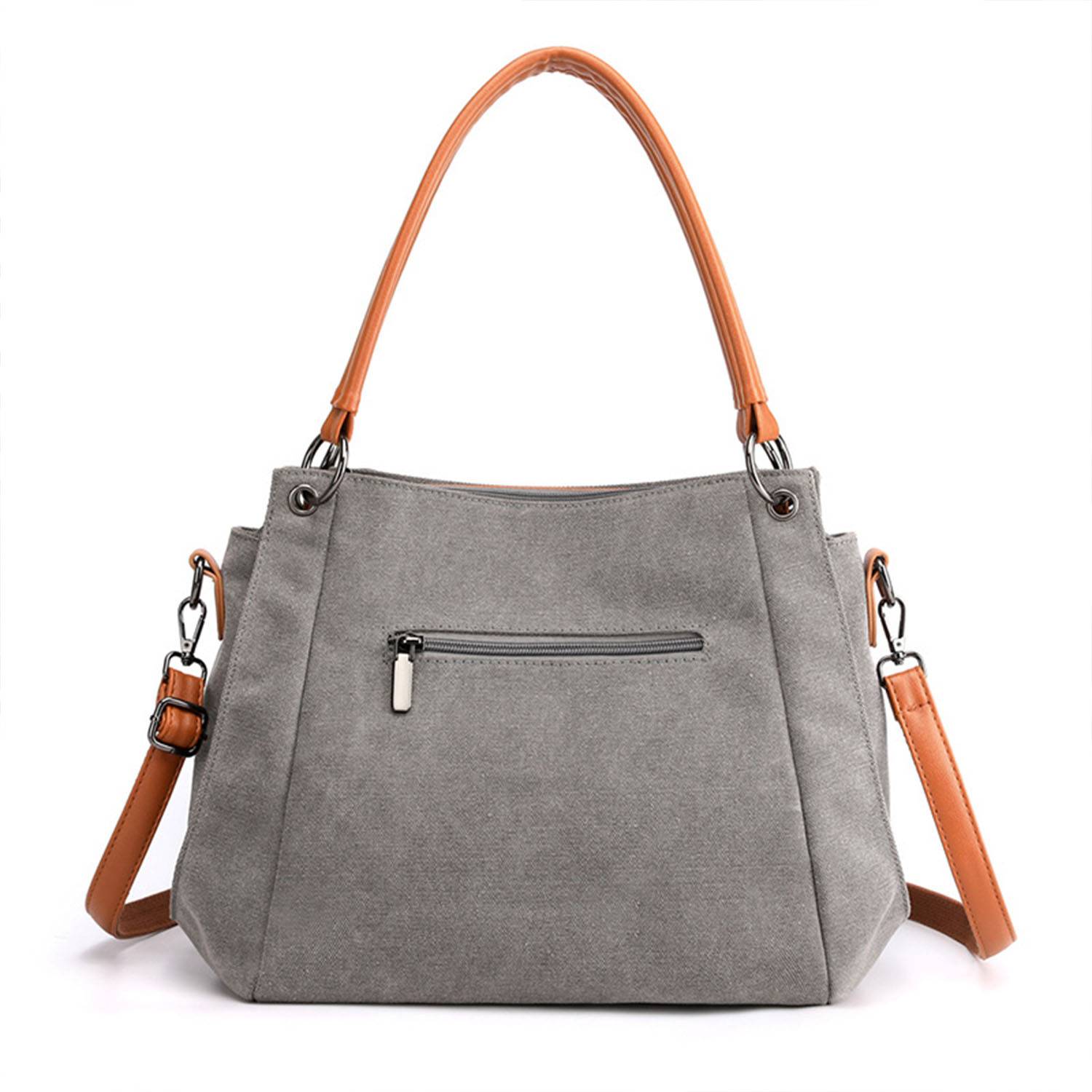 Large Capacity Simple Canvas Crossbody Bag 2