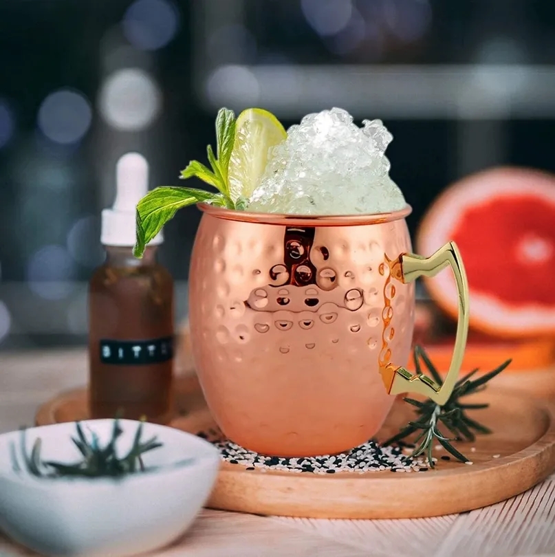 Single Moscow Mule Copper Mug - 100% Pure with Steel Lining 5
