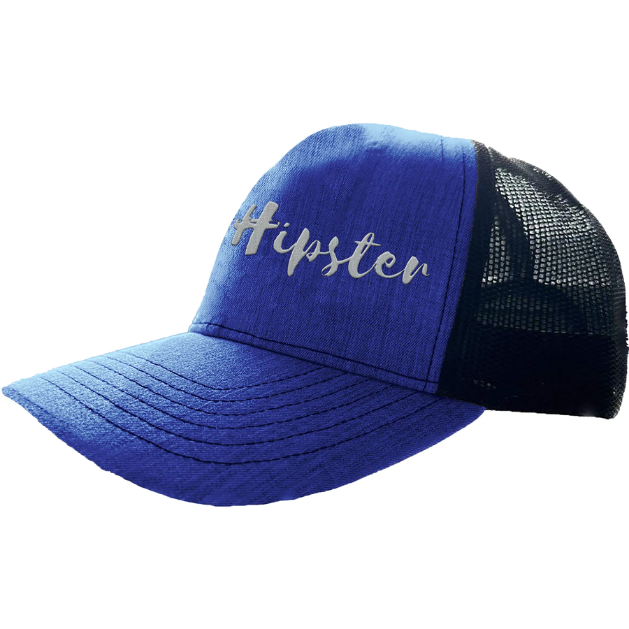 Heathered Cotton 6-Panel Mesh Snapback Cap 6